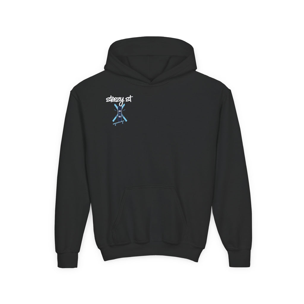 Youth Hoodie — 'steezy st' Graffiti Logo Skate Pullover