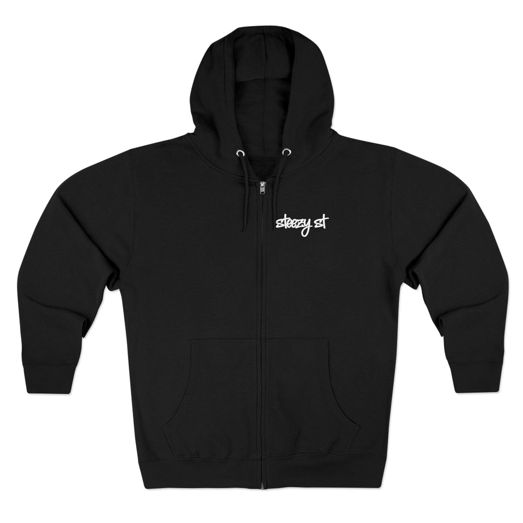 steezy tuff hoodie zip up