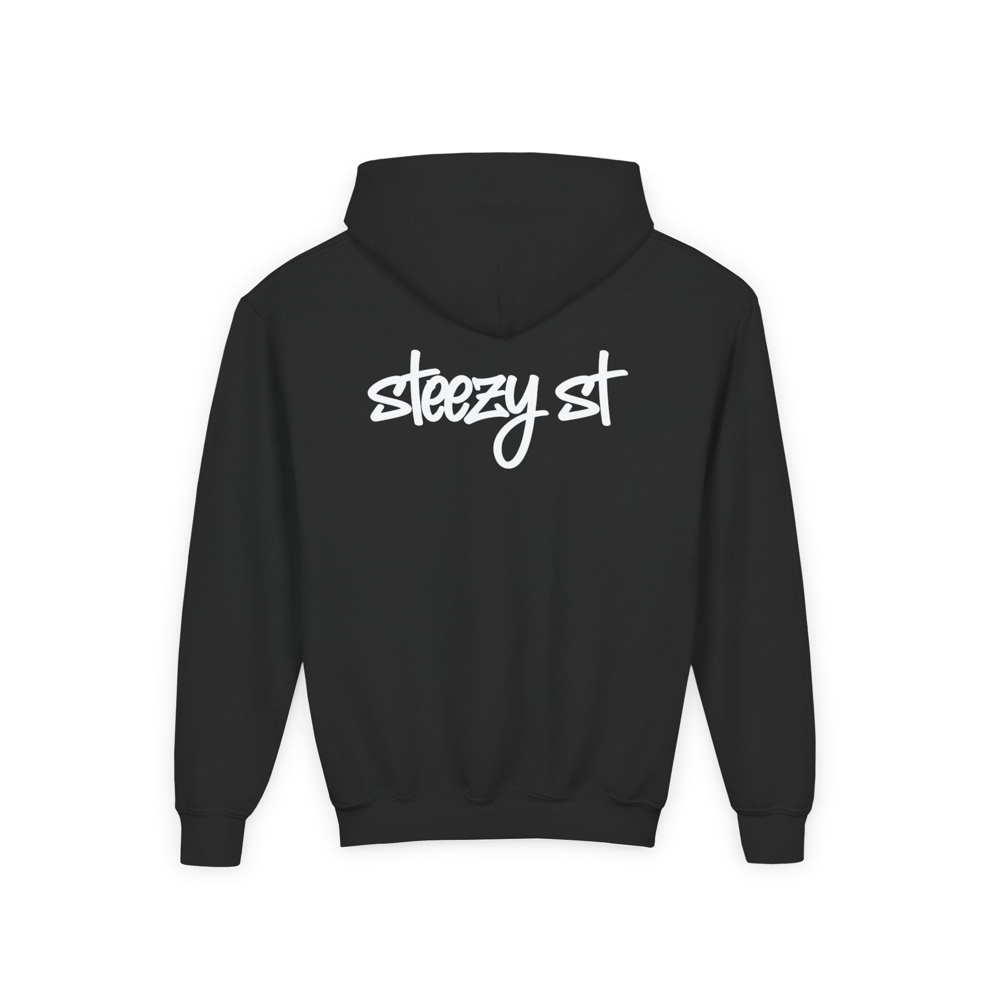 Youth Hoodie — 'steezy st' Graffiti Logo Skate Pullover