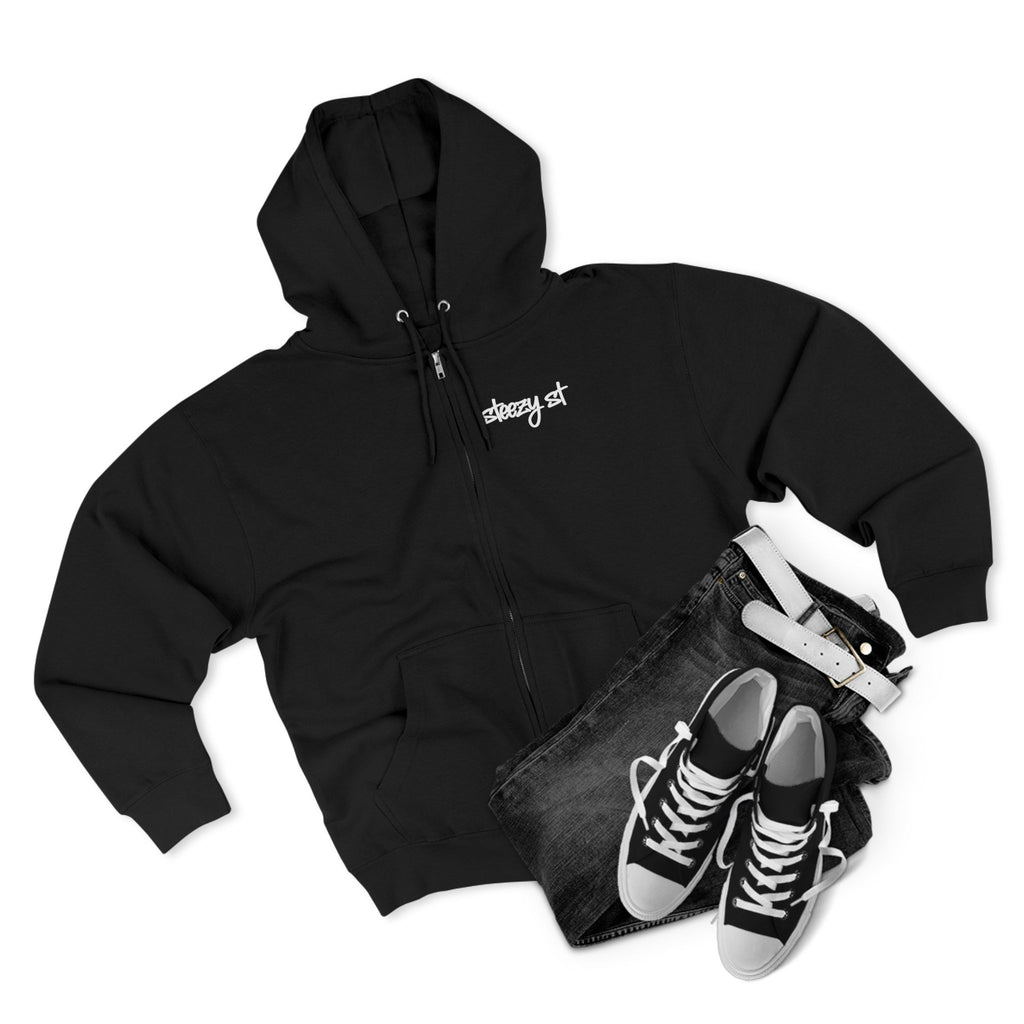 steezy tuff hoodie zip up