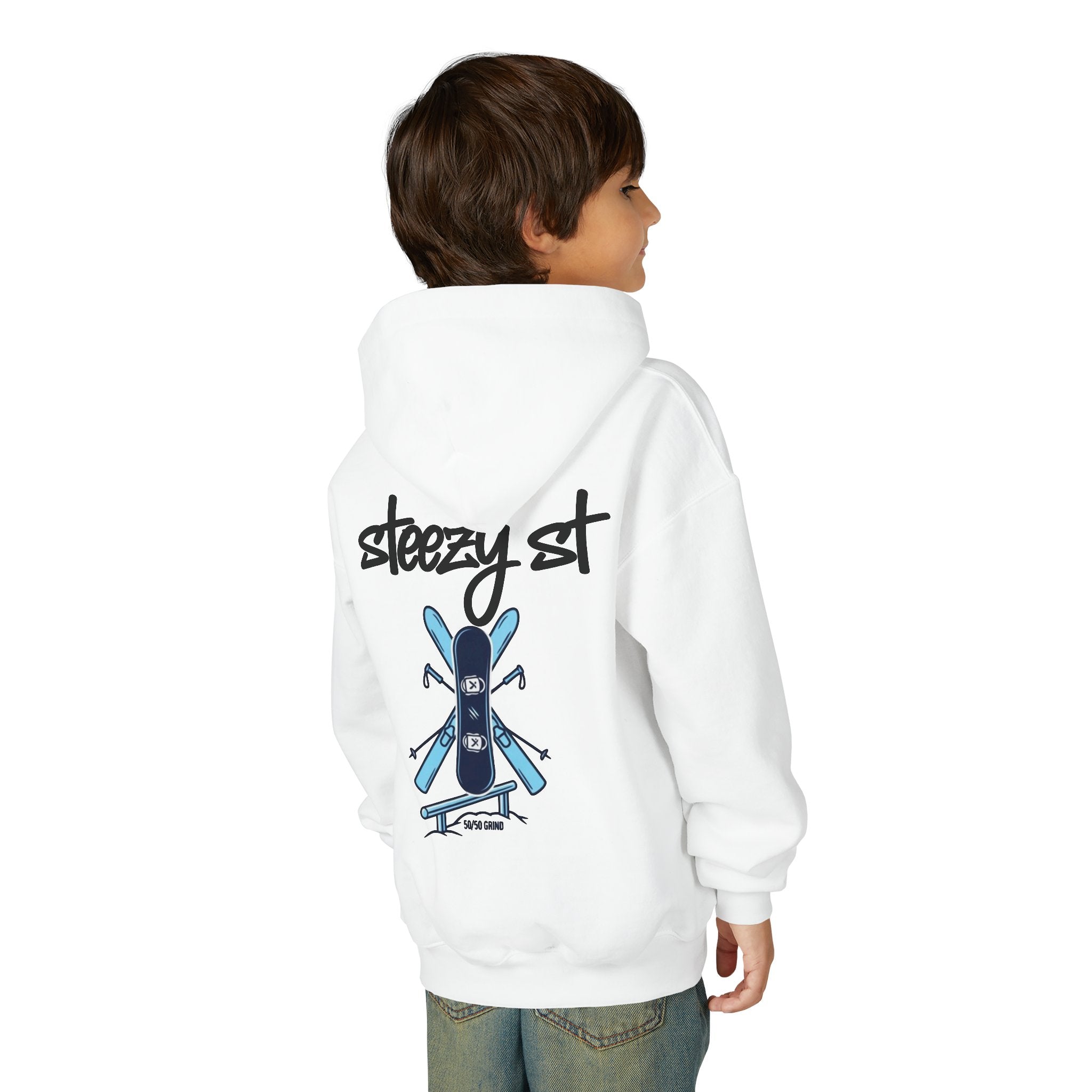 Steezy St Youth Hoodie — Skate-Style Graphic Pullover